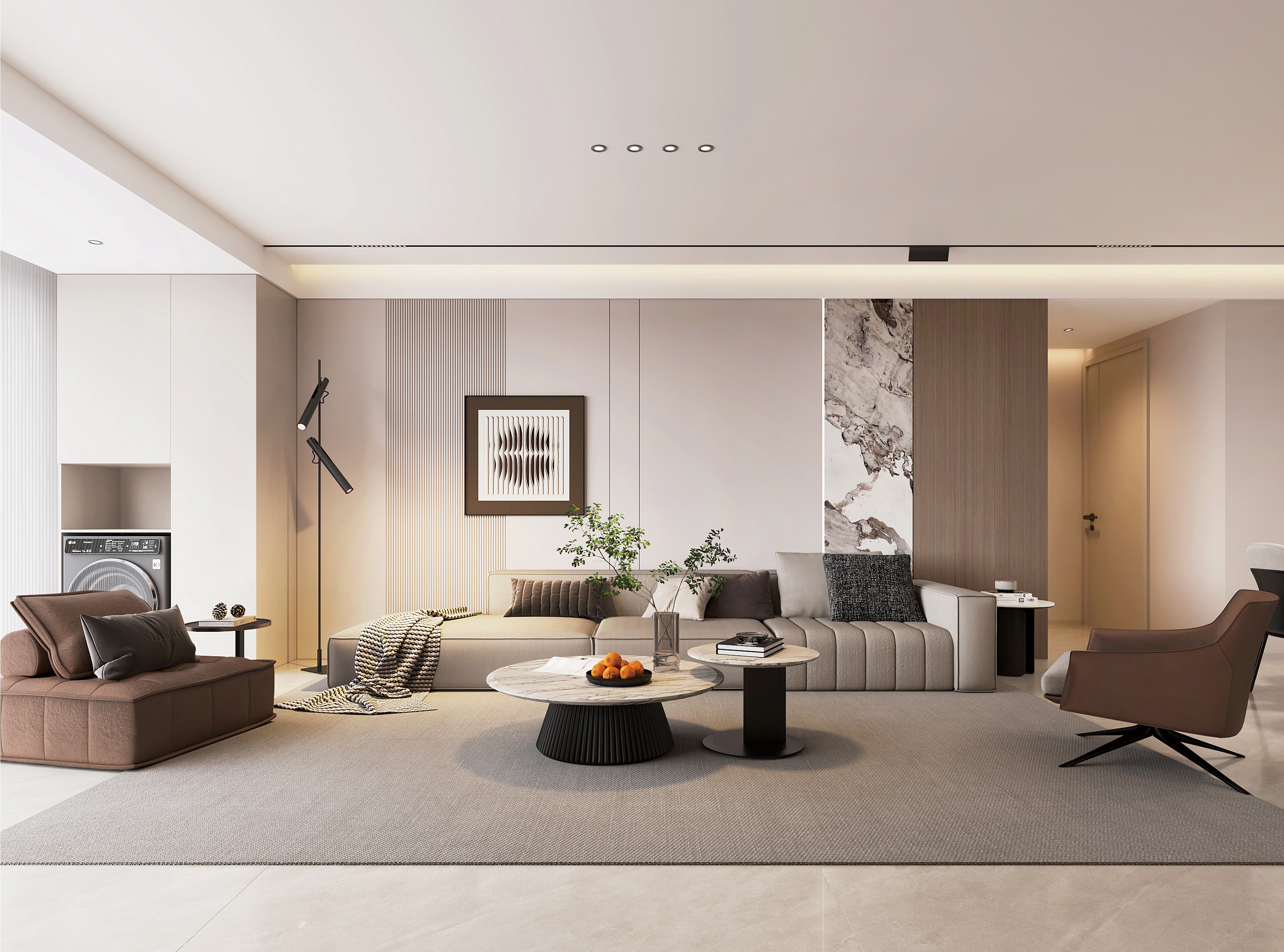 中房花語軒 | 超有腔調(diào)的137㎡現(xiàn)代風(fēng)，審美無敵了！