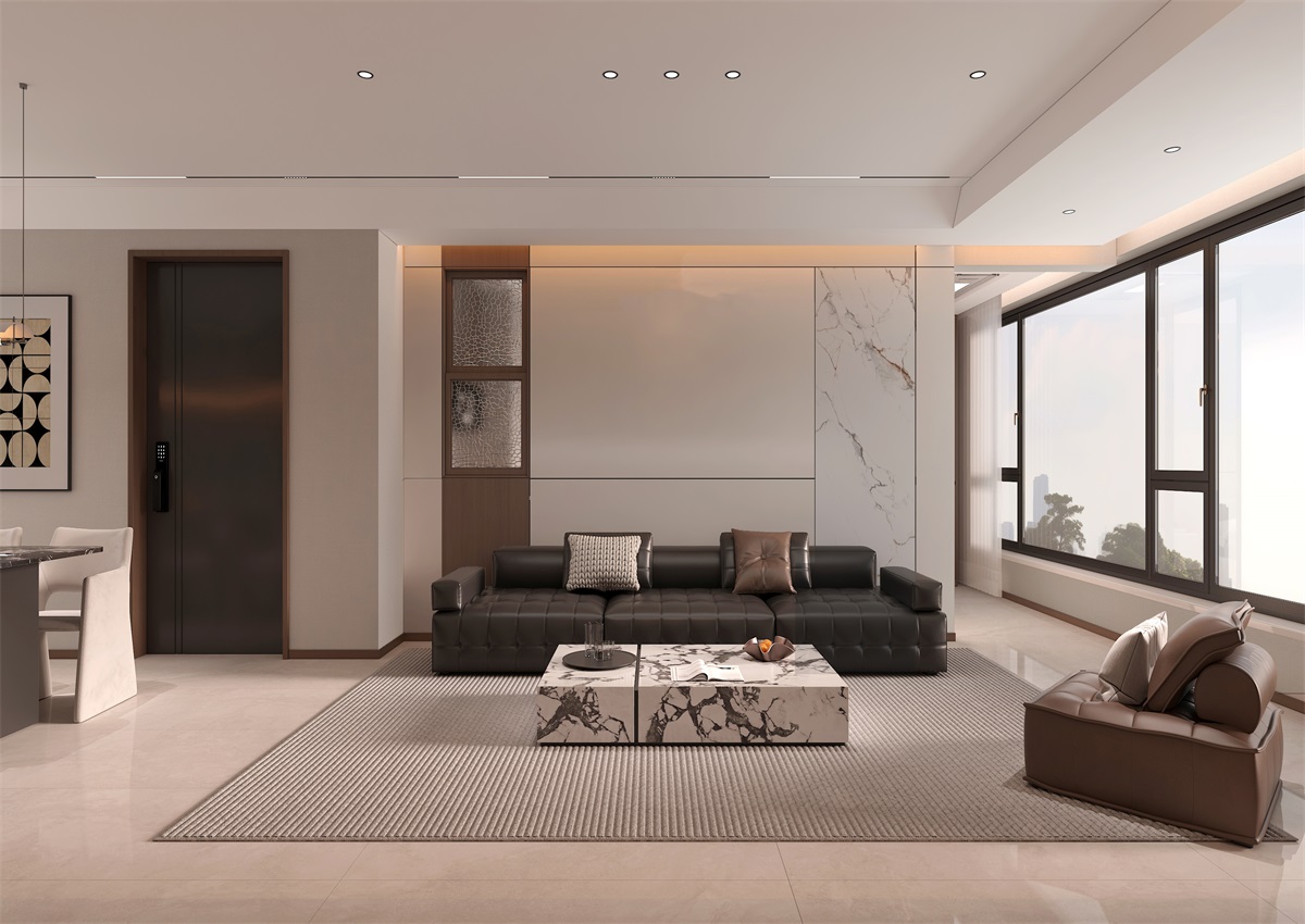 玉庭華府131㎡ | 現(xiàn)代意式+美拉德色系，濃郁棕調(diào)的電影氛圍直接封神！