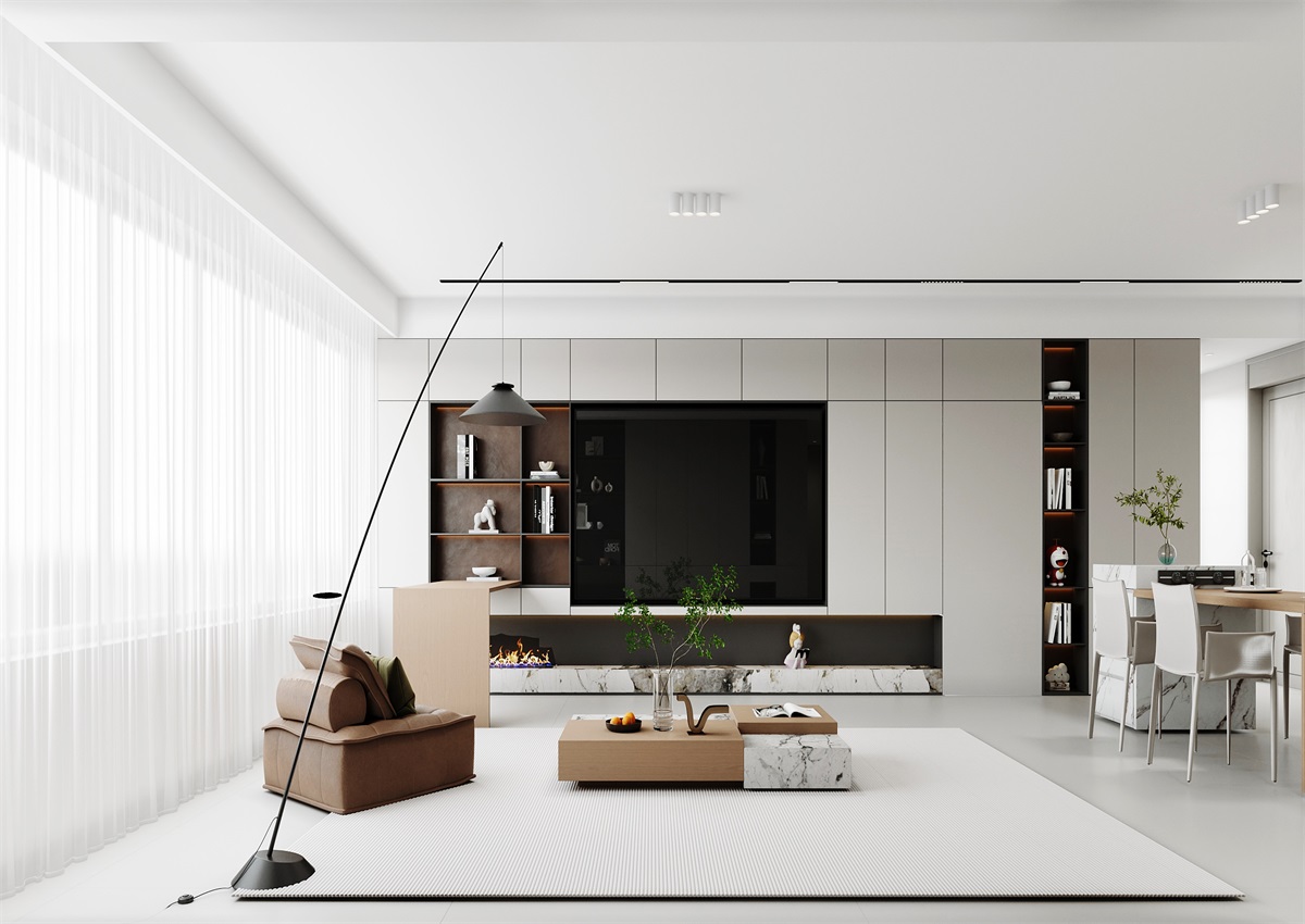 中海華樾143㎡ | 三口之家的極簡(jiǎn)主義，審美+功能雙雙在線！