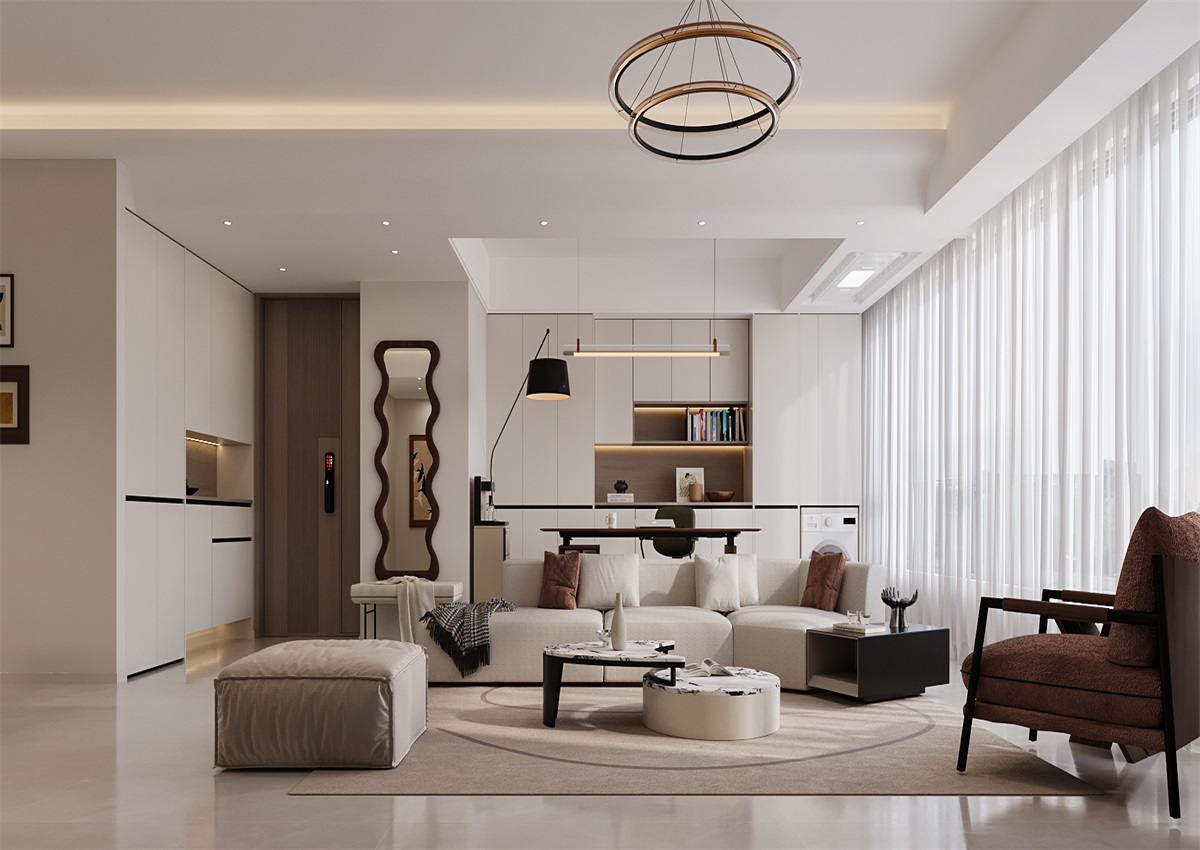 中海尚學(xué)府135㎡ | 為什么都喜歡奶油風(fēng)？看完她家我知道了