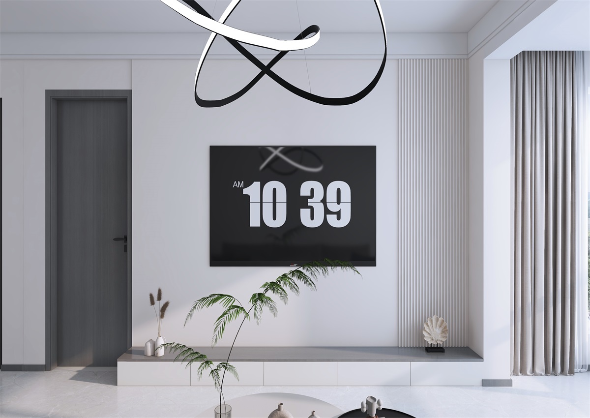攬秀苑110㎡ | 小戶型裝修模板來了！現(xiàn)代簡約風(fēng)+黑白灰百看不膩