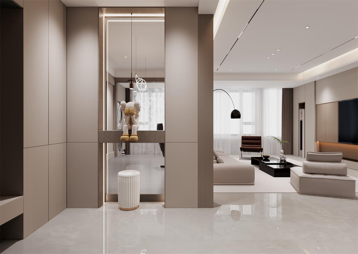 玉庭華府146㎡ | 自帶高級(jí)感的意式極簡(jiǎn)家，一進(jìn)門就想哇塞！