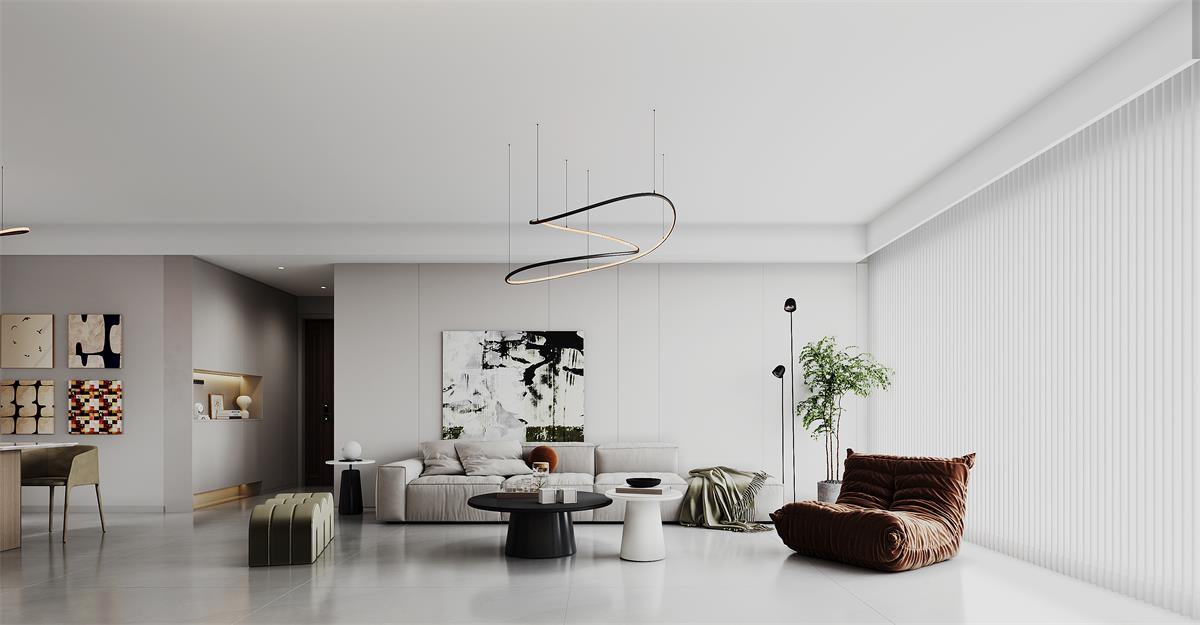 寧房云筑129㎡ | 裝修的盡頭原來是極簡！家越簡單越高級(jí)~