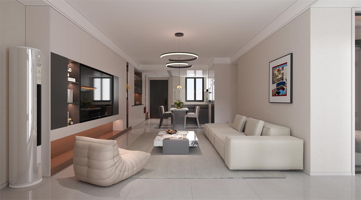 星耀閱海 |123㎡小三居極限改造！整墻收納柜+開放式餐廚，空間翻倍還顯大！