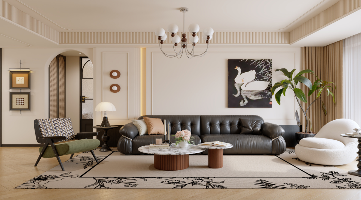 寶湖天脊162㎡ | 真愛慘了這絕美腔調(diào)的法式中古風(fēng)！回家都像在度假~