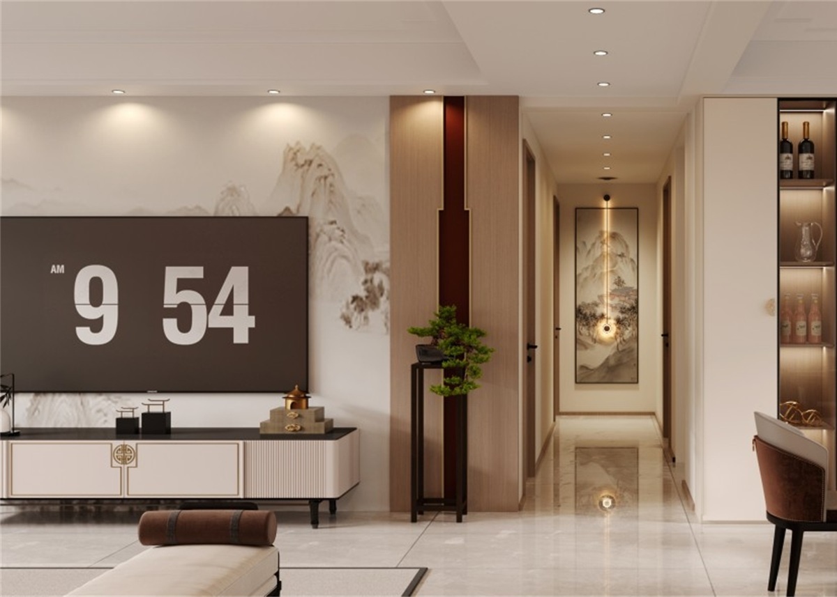 中海華樾185㎡ | 新中式到底有多絕？東方美學(xué)直接拿下一家老小！