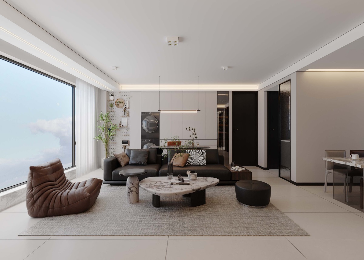 光耀上院128㎡ | 高效“去班味”的舒適現(xiàn)代風(fēng)！開(kāi)啟治愈系慢生活~