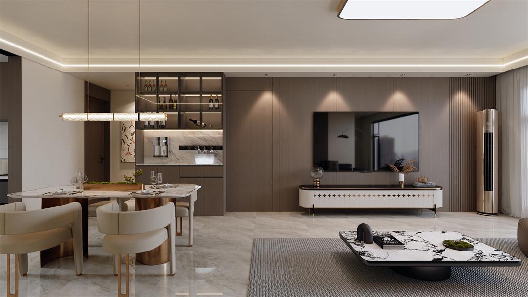 中海觀園132㎡ | 拯救審美疲勞！暖棕意式風(fēng)的家，溫暖又松弛