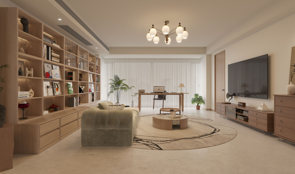 舊房改造 | 住進知識分子味的松弛原木家，170平“高智感”百看不厭！