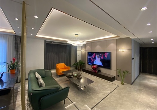 實景拍攝丨濱河壹號160平米輕奢風(fēng)格裝修實景圖