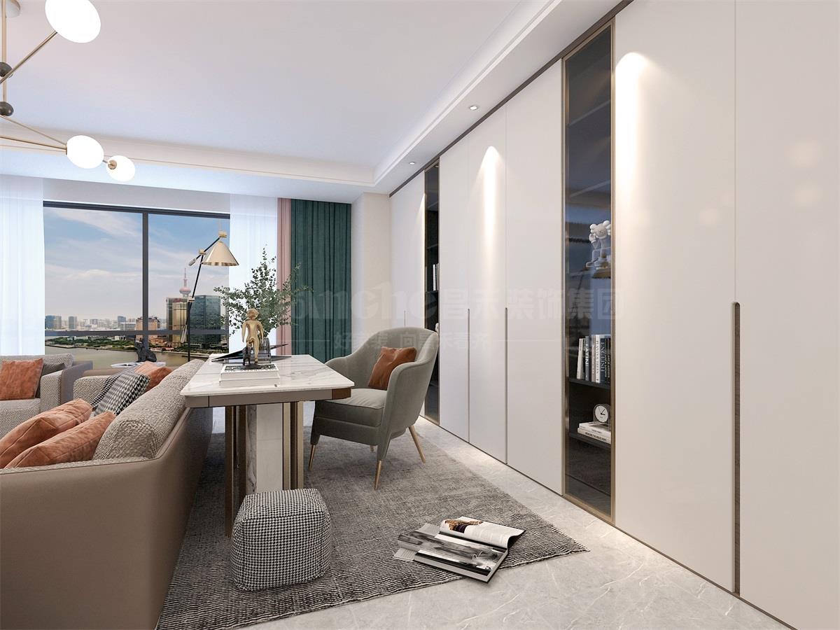 中海鉑悅公館133平米現代簡約裝修效果圖