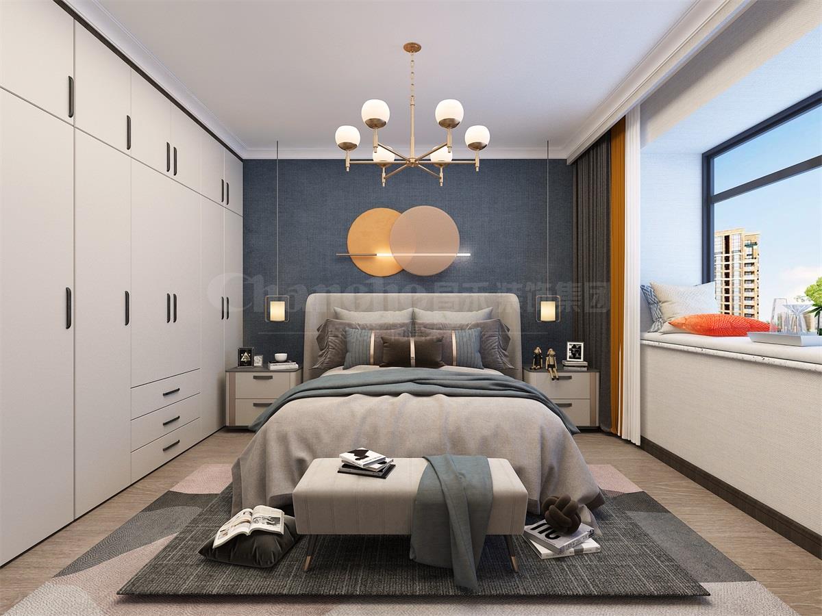 中海鉑悅公館133平米現代簡約裝修效果圖